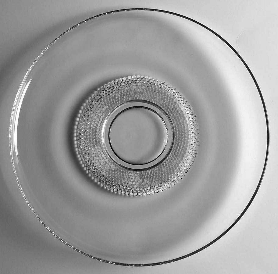 Teardrop Clear (Stem 5301 301) Salad Bowl, Underplate Only by Duncan & Miller-1