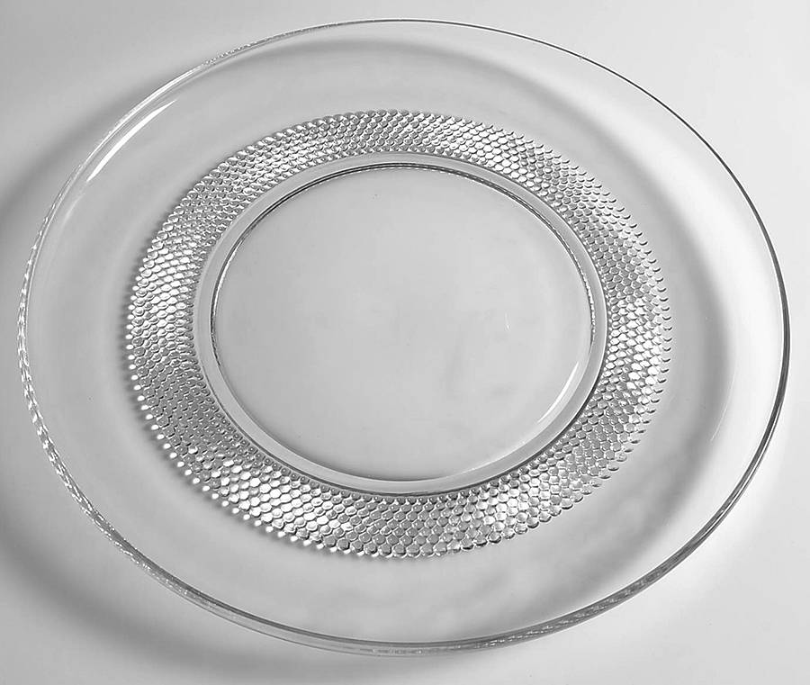 Teardrop Clear (Stem 5301 301) Torte Plate by Duncan & Miller-1