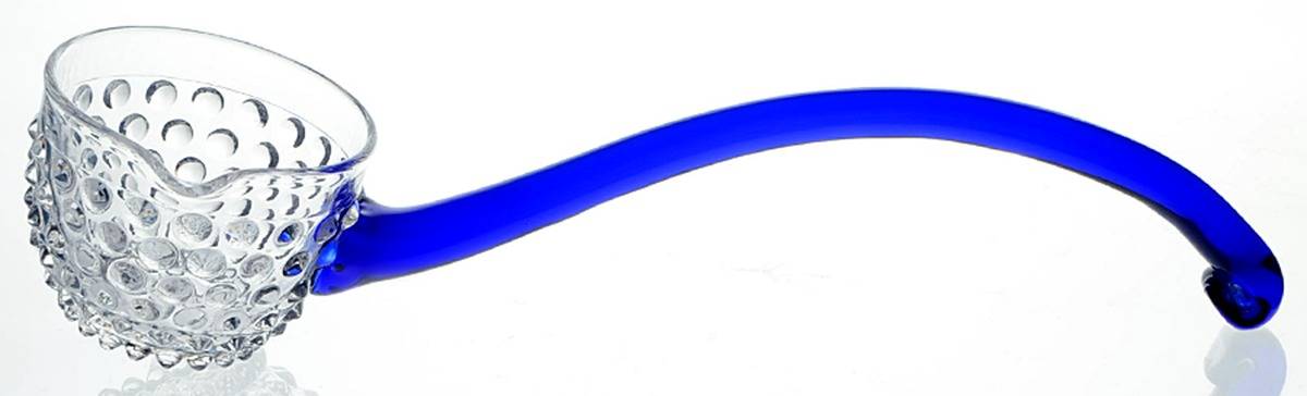 Teardrop Clear (Stem 5301 301) Punch Ladle by Duncan & Miller-1