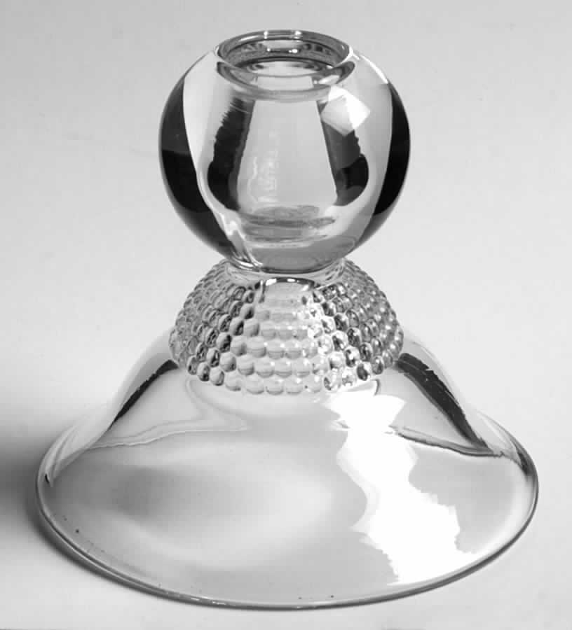 Teardrop Clear (Stem 5301 301) Single Light Candlestick by Duncan & Miller-1