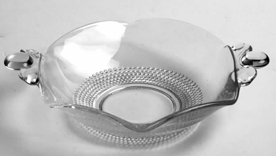 Teardrop Clear (Stem 5301 301) 6" Star Shape Sweet Meat by Duncan & Miller-1