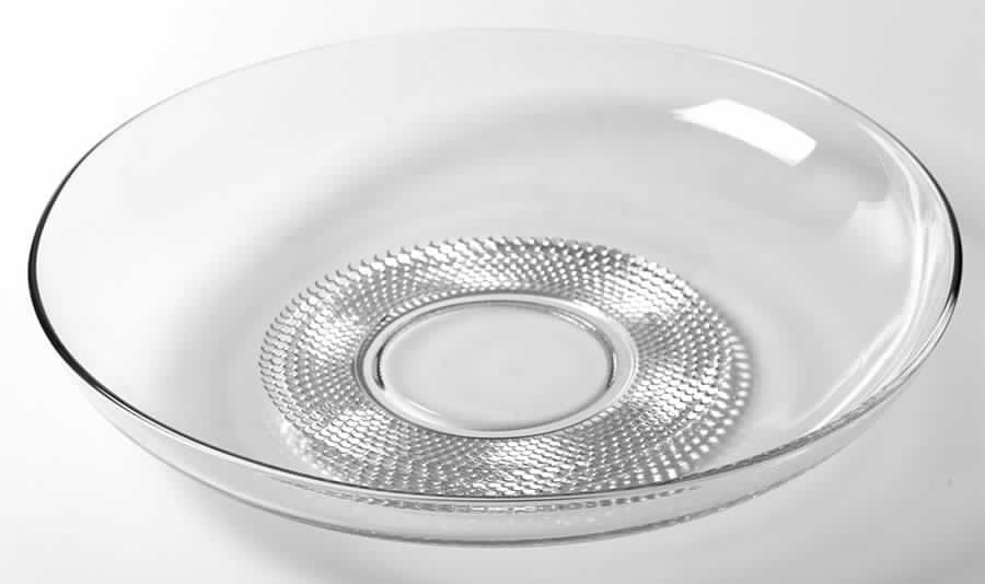 Teardrop Clear (Stem 5301 301) 12" Shallow Salad Bowl by Duncan & Miller-1