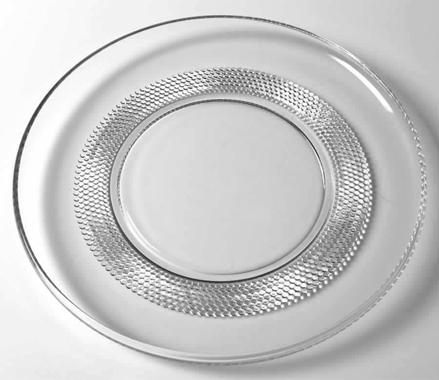 Teardrop Clear (Stem 5301 301) Medium Rolled Edge Torte Plate by Duncan & Miller-1