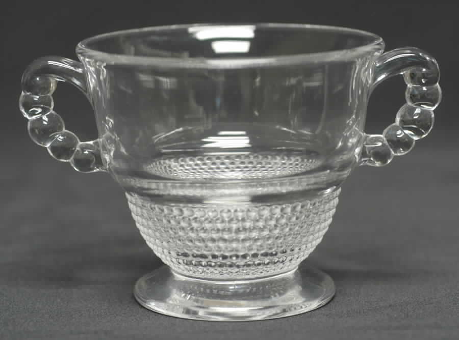 Teardrop Clear (Stem 5301 301) Sugar-Open by Duncan & Miller-1