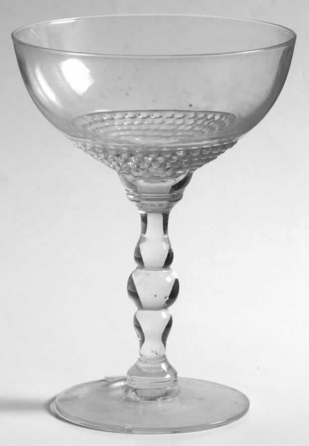 Teardrop Clear (Stem 5301 301) Champagne/Tall Sherbet by Duncan & Miller-1