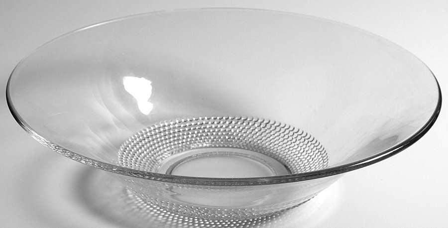 Teardrop Clear (Stem 5301 301) 11" Round Flared Bowl by Duncan & Miller-1