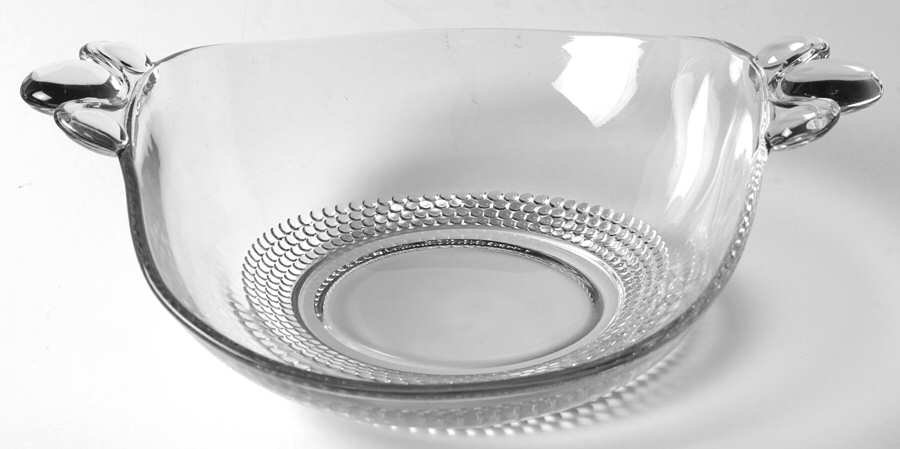 Teardrop Clear (Stem 5301 301) 7" Oval Open Candy Dish by Duncan & Miller-1