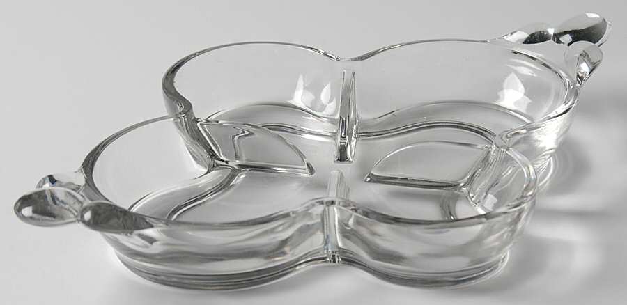 Teardrop Clear (Stem 5301 301) Condiment Tray by Duncan & Miller-1