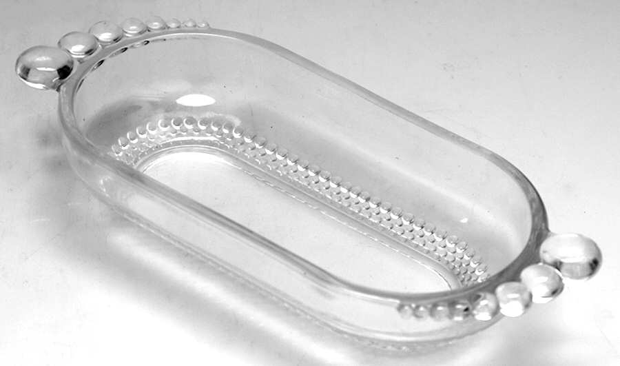 Teardrop Clear (Stem 5301 301) 1/4 Pound Butter Dish, No Lid by Duncan & Miller-1