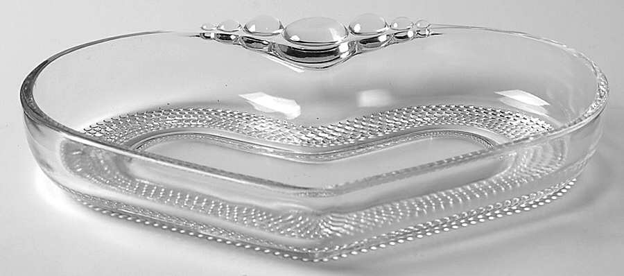 Teardrop Clear (Stem 5301 301) Mint Heart by Duncan & Miller-1