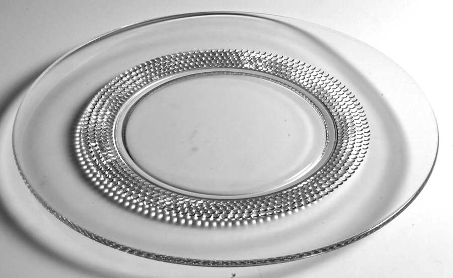 Teardrop Clear (Stem 5301 301) Dinner Plate by Duncan & Miller-1