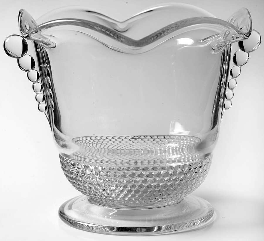 Teardrop Clear (Stem 5301 301) Ice Bucket by Duncan & Miller-1