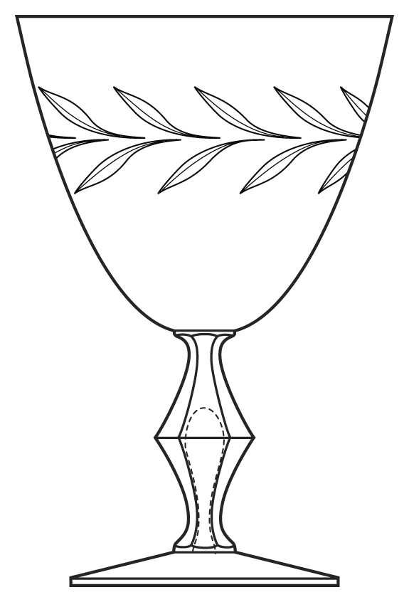 Thea Water Goblet by Duncan & Miller-1