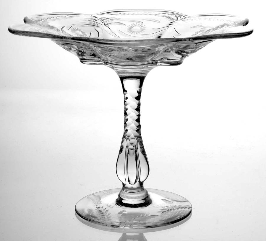 Tristan 5" Height Open Compote by Duncan & Miller-1