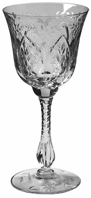 Tripole (Cut) Water Goblet by Duncan & Miller-1
