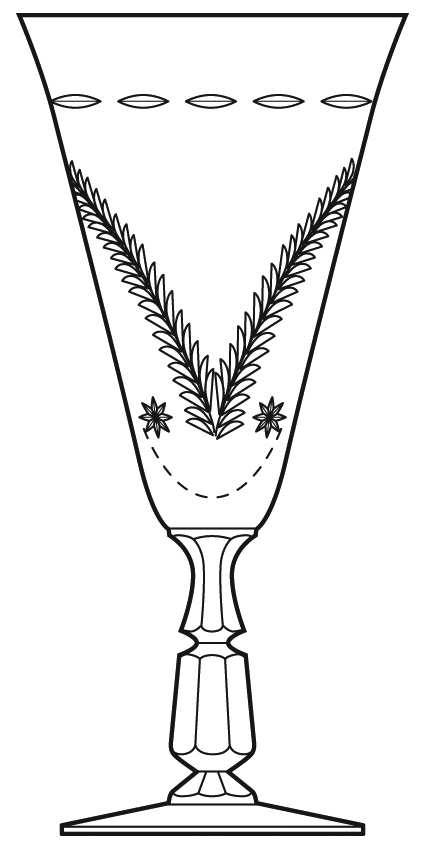 Victory (Cut Bowl) Water Goblet by Duncan & Miller-1