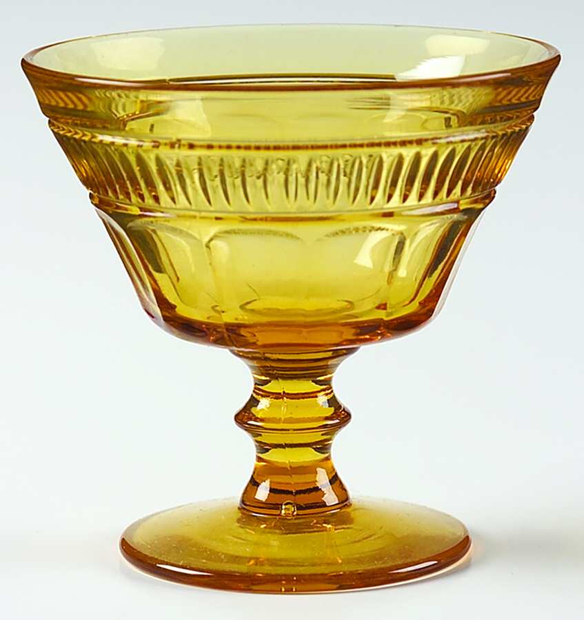 Waterford Amber Low Sherbet by Duncan & Miller-1