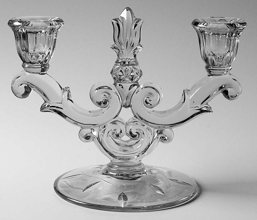 Willow Double Light Candlestick by Duncan & Miller-1