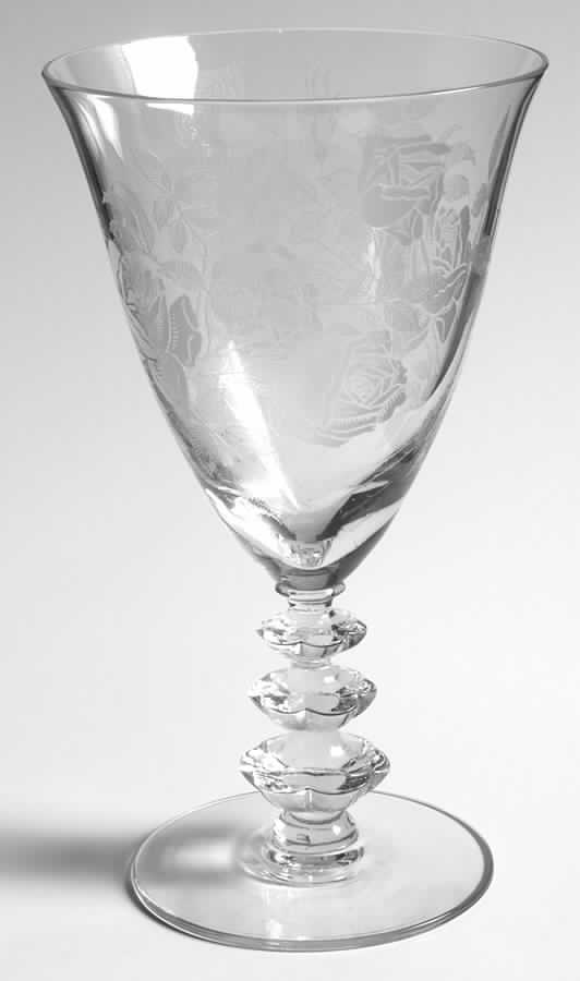 Wild Rose (Stem #5317) Water Goblet by Duncan & Miller-1
