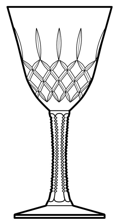 Camilla Water Goblet by Da Vinci-1