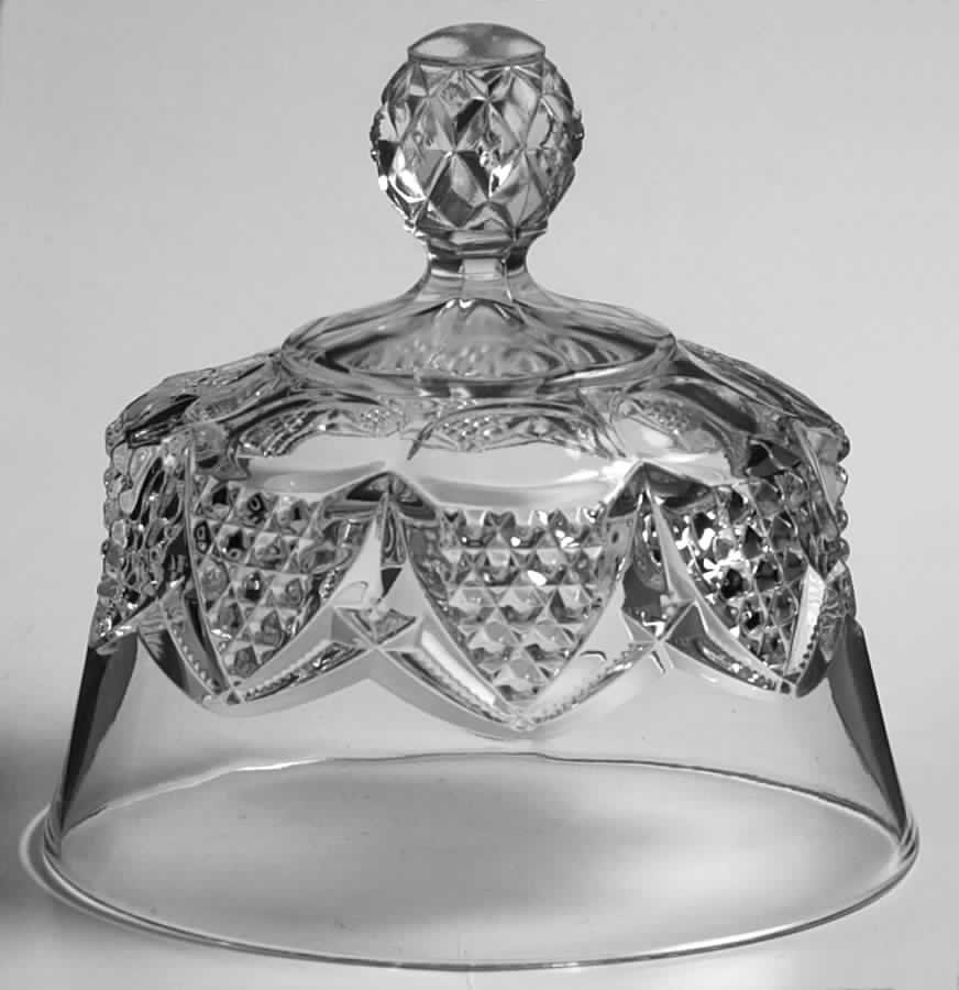 Button Arches Clear Lid for Round Butter by Duncan & Miller-1