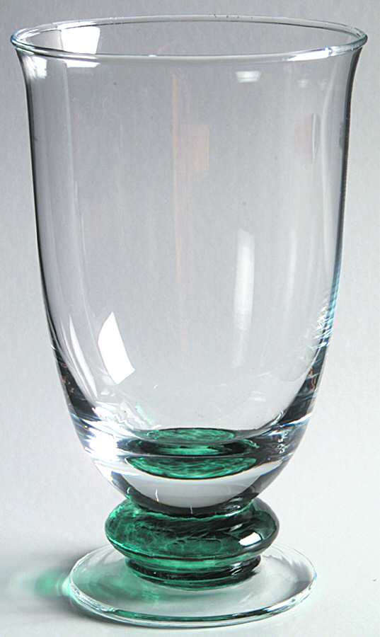 Magnum Green (Green Stem, Clear Bowl) 16 Oz Footed Tumbler by Denby-1