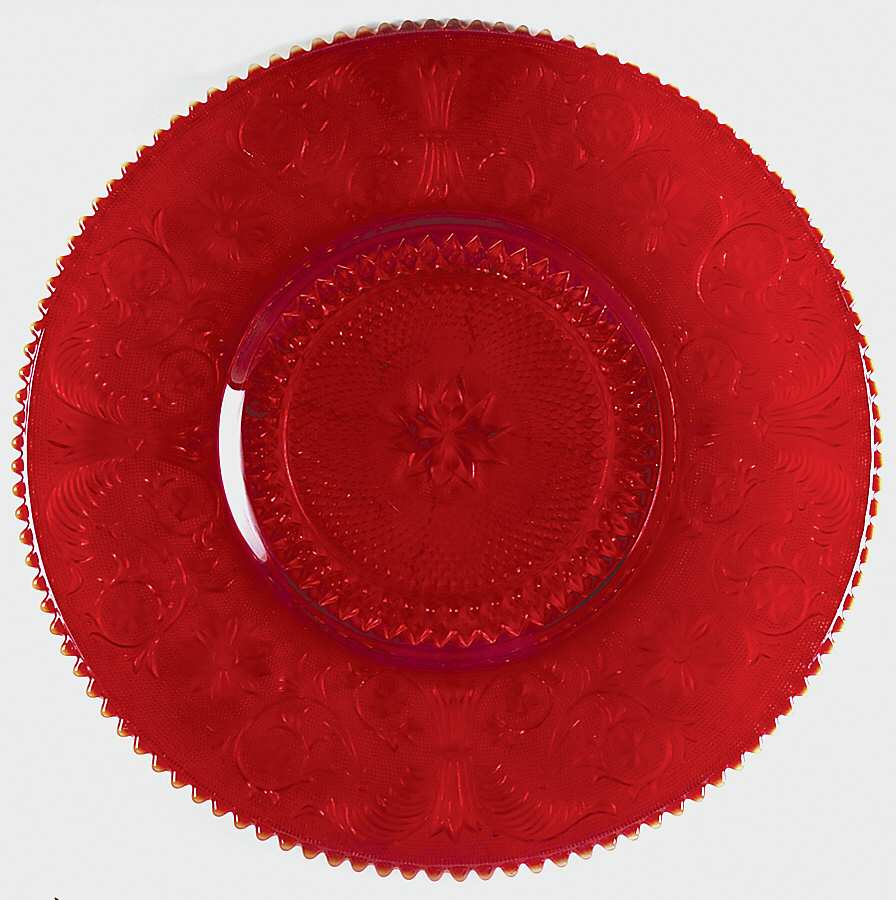 Sandwich Ruby Large Torte Plate by Duncan & Miller-1
