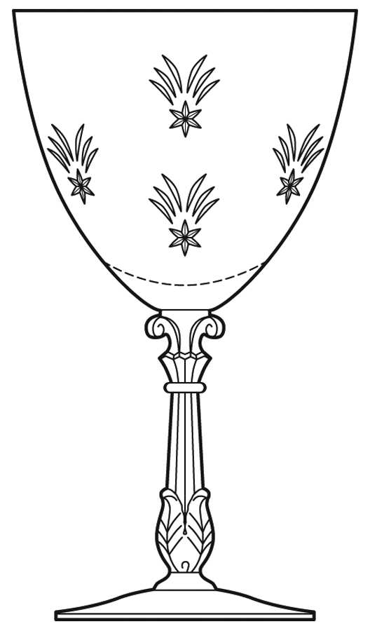 Astral Water Goblet by Duncan & Miller-1