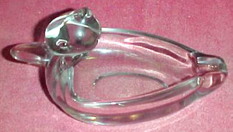 Pall Mall Clear #30 Large Duck Ashtray by Duncan & Miller-1