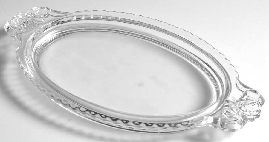 Pall Mall Clear Creamer/Sugar, Tray Only by Duncan & Miller-1