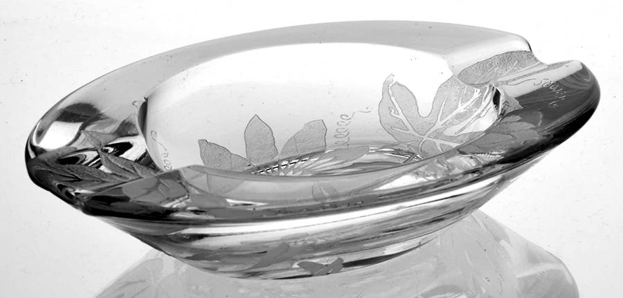 Passion Flower 5" Oval Ashtray by Duncan & Miller-1