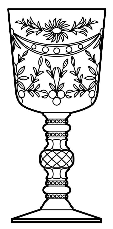 504-2 Water Goblet by Duncan & Miller-1