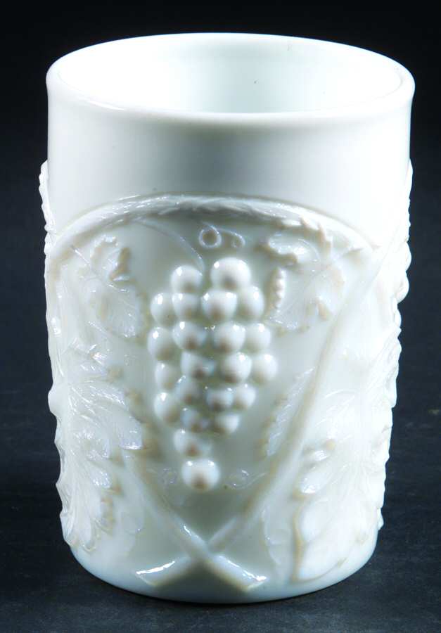 Grape Milk Glass 9 Oz Flat Tumbler by Duncan & Miller-1