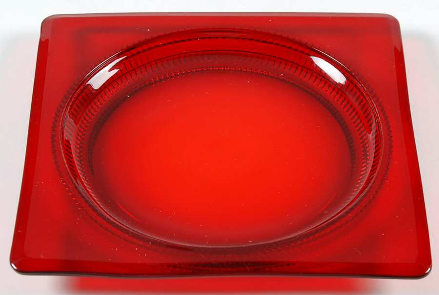 Terrace Ruby (Stem 111) 7" Square Plate by Duncan & Miller-1