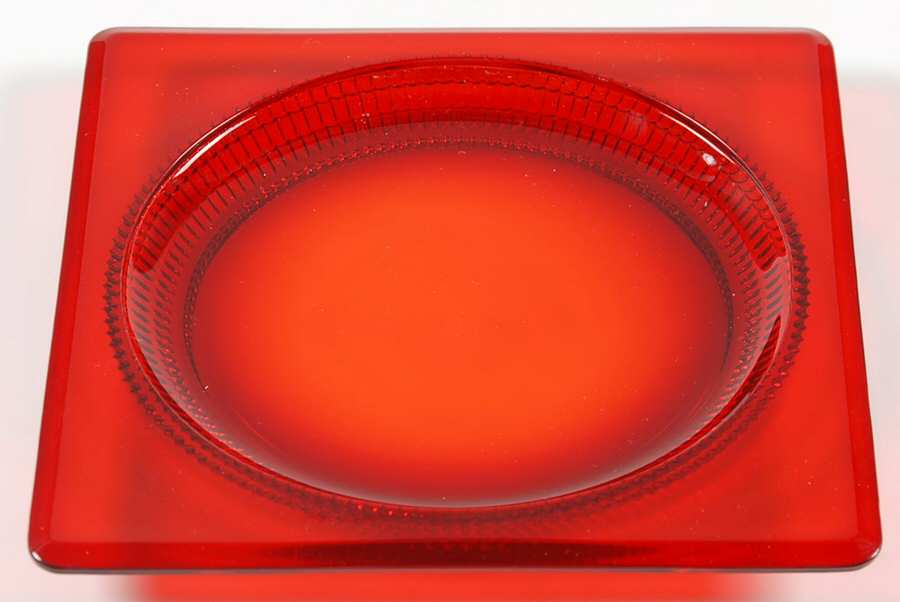 Terrace Ruby (Stem 111) 6" Square Plate by Duncan & Miller-1