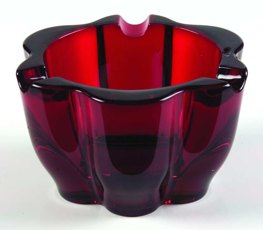 Canterbury Ruby 4" Round Ashtray by Duncan & Miller-1
