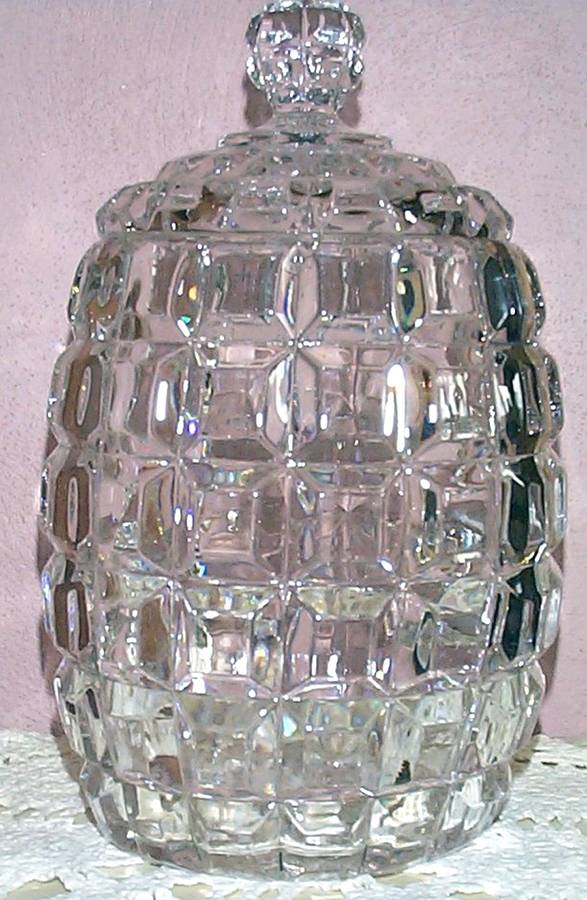 Block Biscuit Barrel & Lid by Duncan & Miller-1