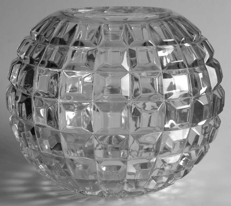 Block 6" Rose Bowl by Duncan & Miller-1