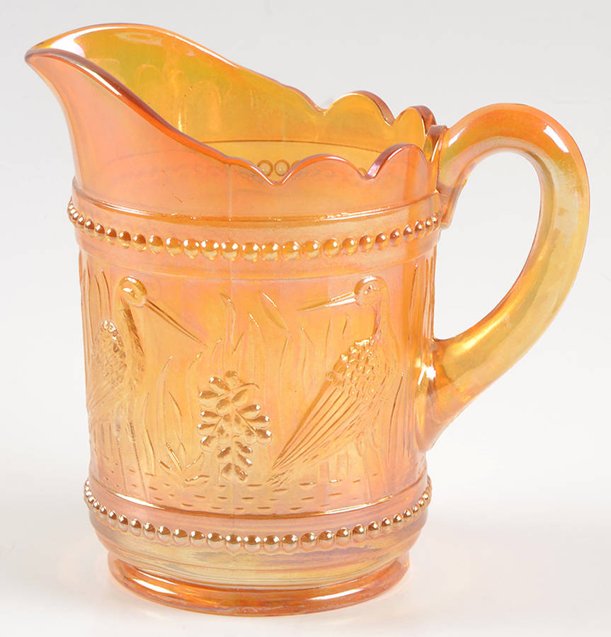 Stork and Rushes Marigold Creamer by Dugan-1