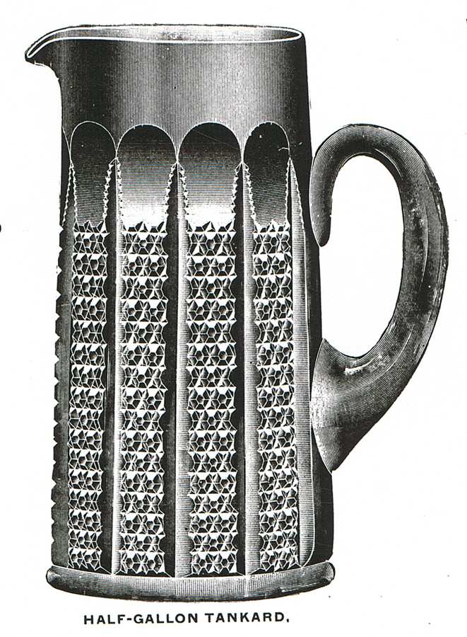 Button Panel 64 Oz Tankard by Duncan & Miller-1