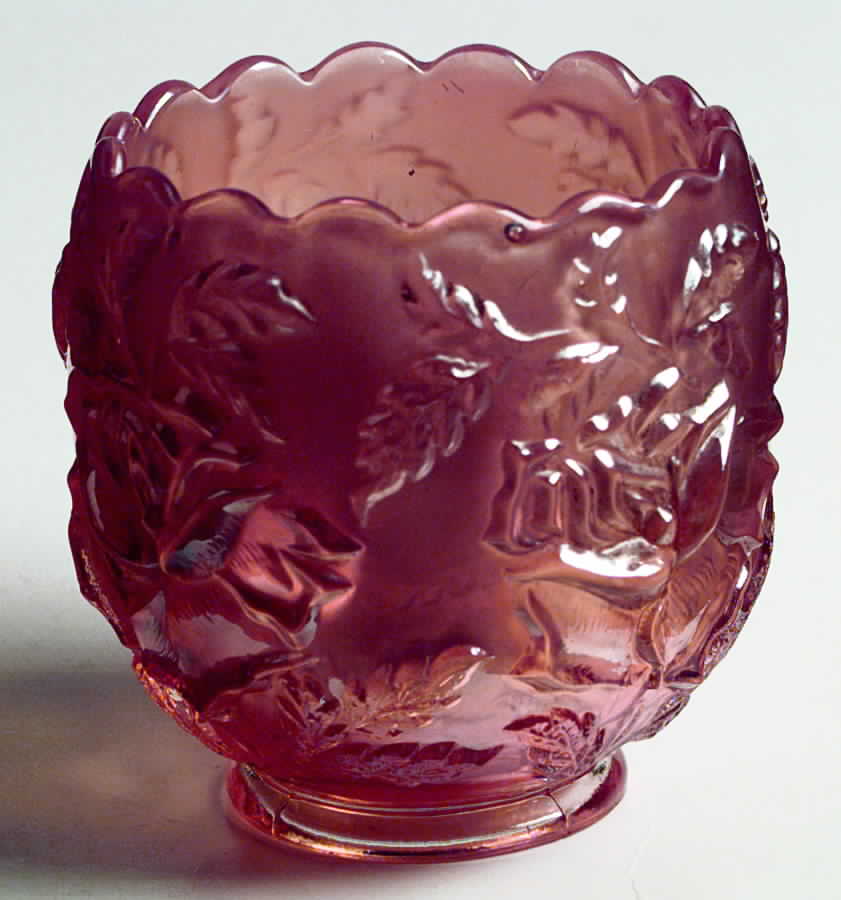Wreath of Roses Marigold 3" Rose Bowl by Dugan-1