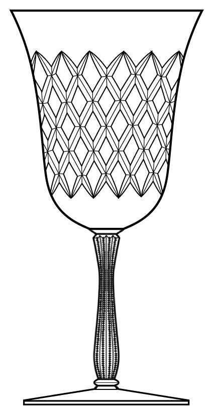 Kimberly Water Goblet by Duncan & Miller-1