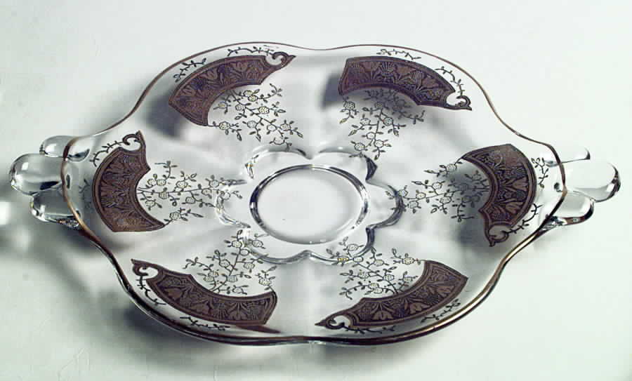 115-1 10" 2 Handled Plate by Duncan & Miller-1