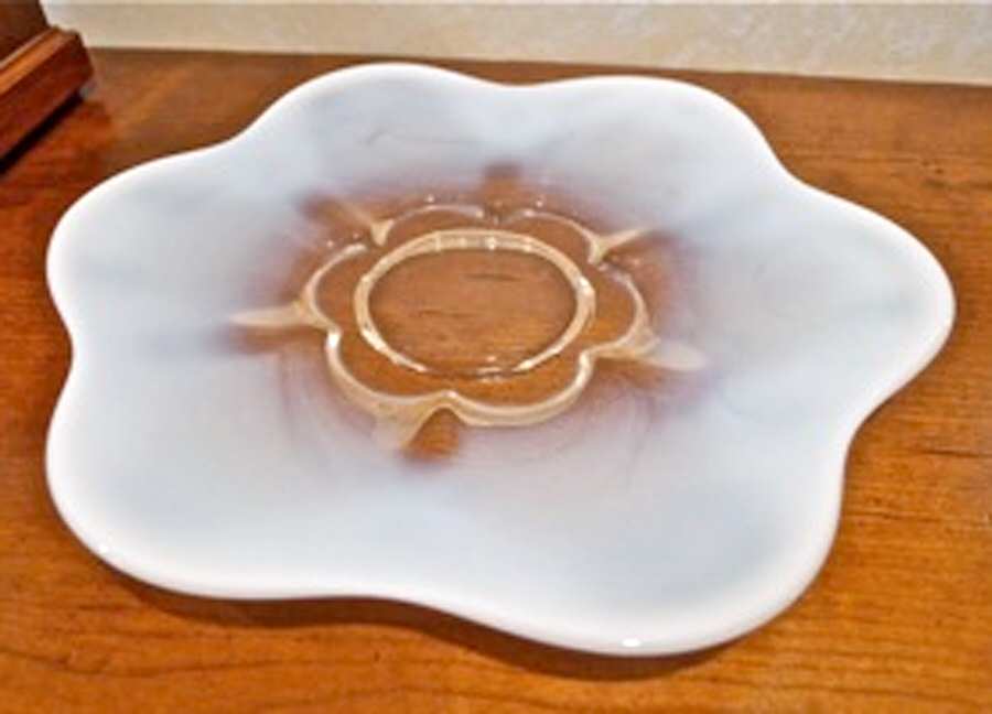 Canterbury Pink (Opalescent) Luncheon Plate by Duncan & Miller-1