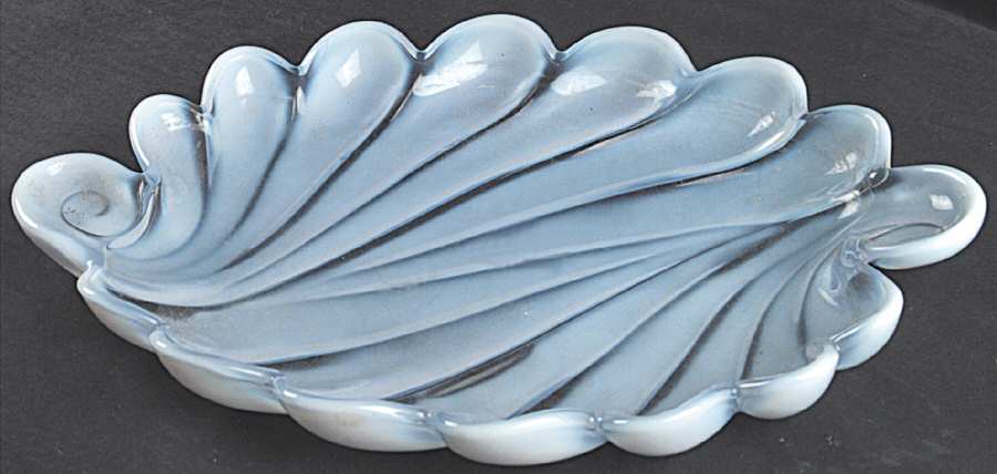 Sanibel Blue (Opalescent) 13" Sandwich Plate by Duncan & Miller-1