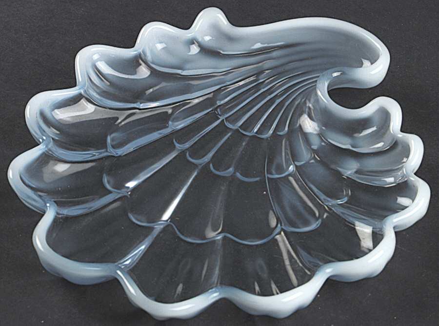 Sanibel Blue (Opalescent) 8" Salad Plate by Duncan & Miller-1