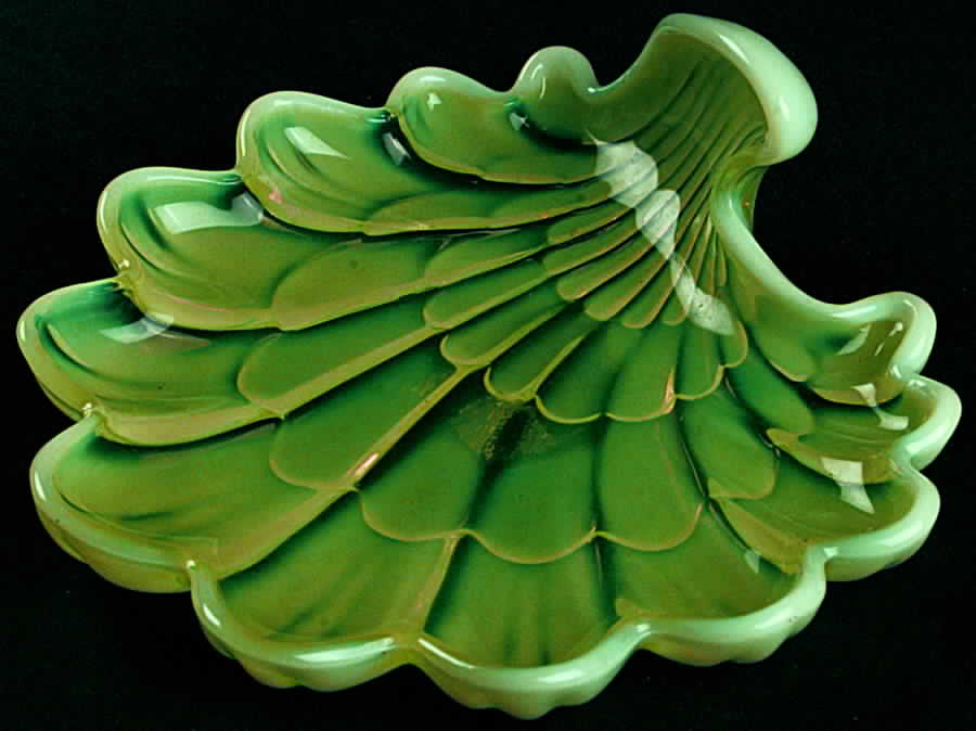 Sanibel Yellow (Opalescent) Oval Sweet Meat Dish by Duncan & Miller-1