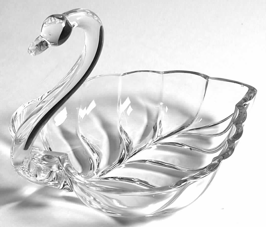 Sylvan Clear 7" Swan Dish by Duncan & Miller-1