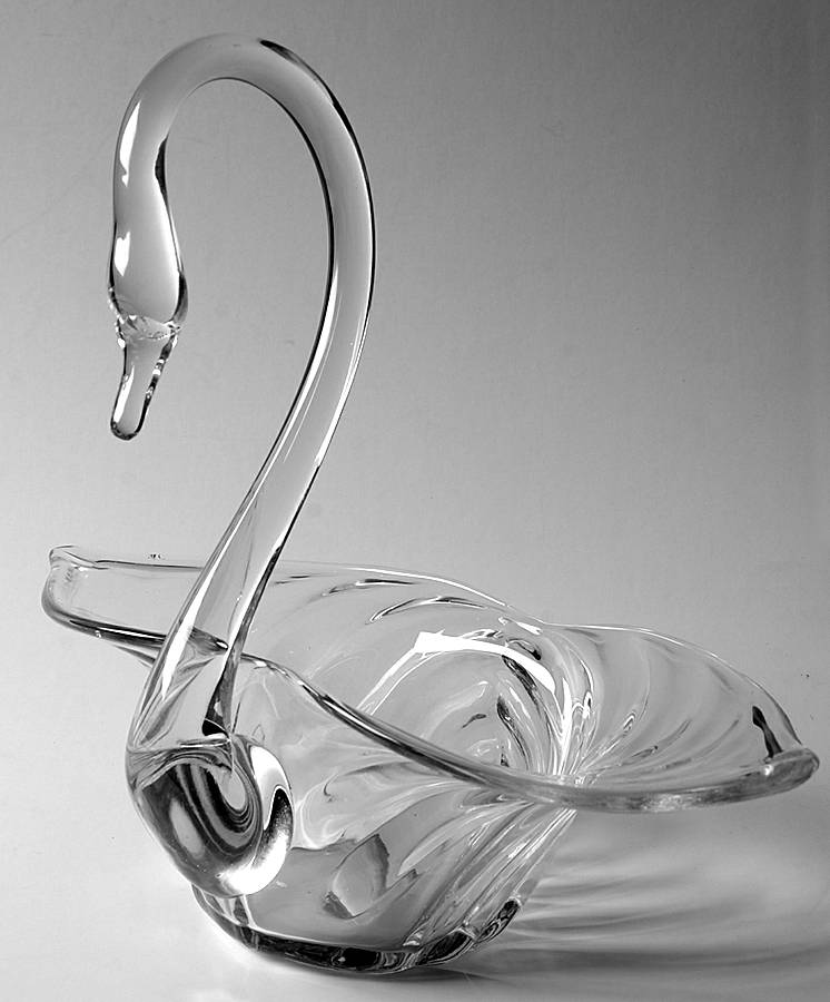 Sylvan Clear 10" Open Swan by Duncan & Miller-1