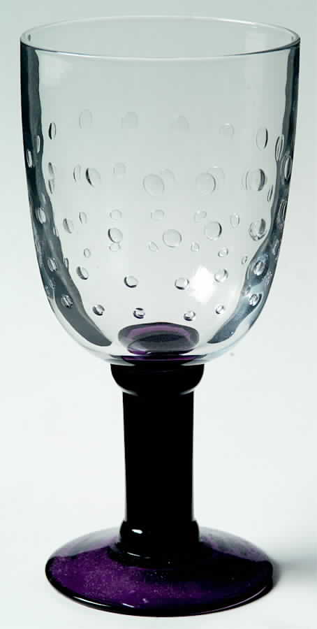 Reactic Plum Water Goblet by Dansk-1